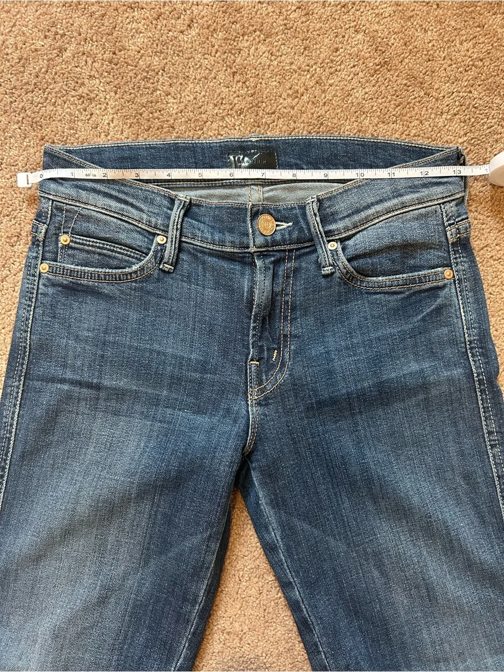 MOTHER The Runaway Bootcut Jeans Medium Kitty Wash Size 26 - Picture 4 of 13